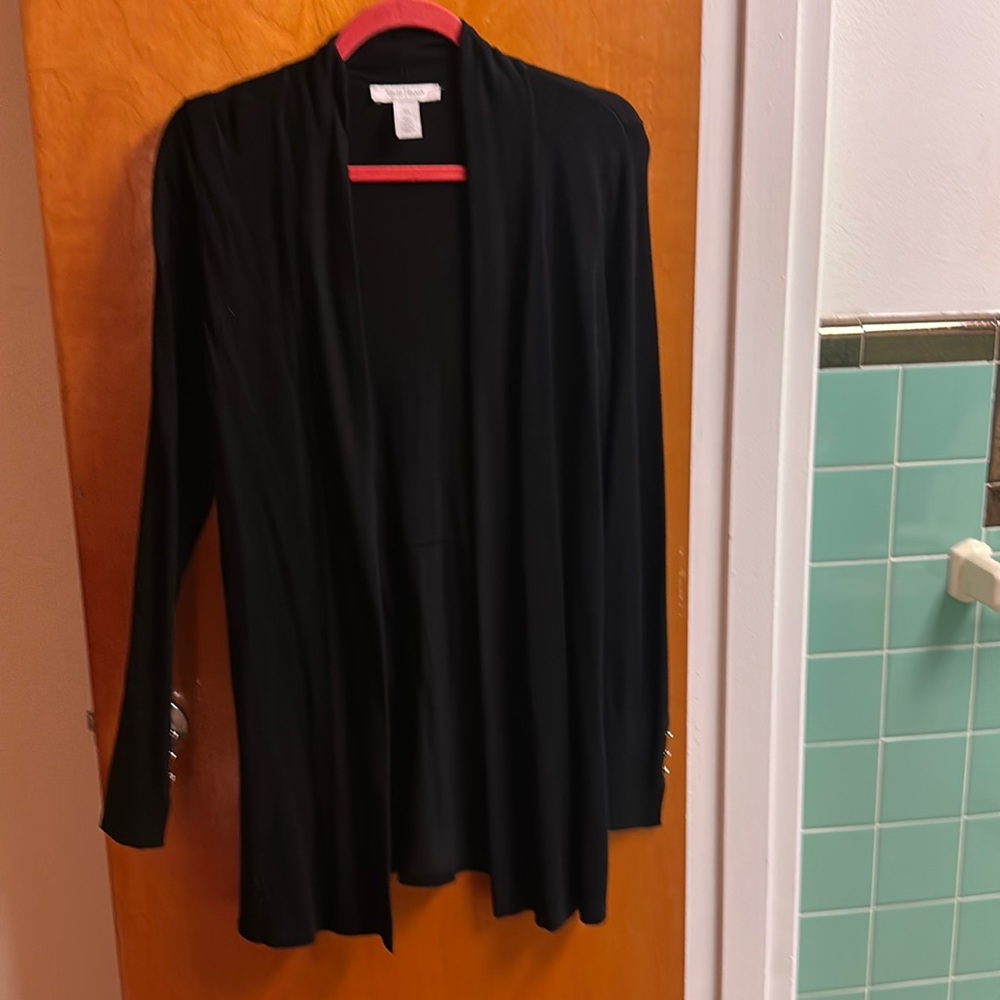WHBM BLK CARDIGAN